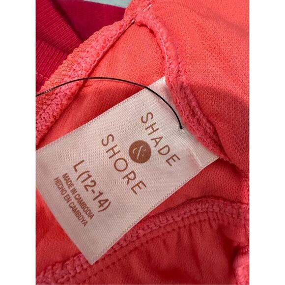 Shade and shore women crepe bralette tie front one piece swimsuit orange size la - Picture 6 of 6